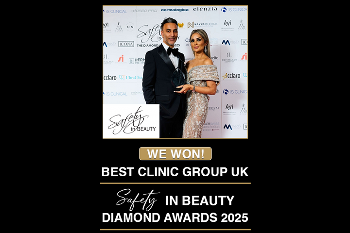 WE WON! Best Clinic Group UK 2025 at&nbsp;&nbsp;Safety in Beauty Diamond Awards🏆